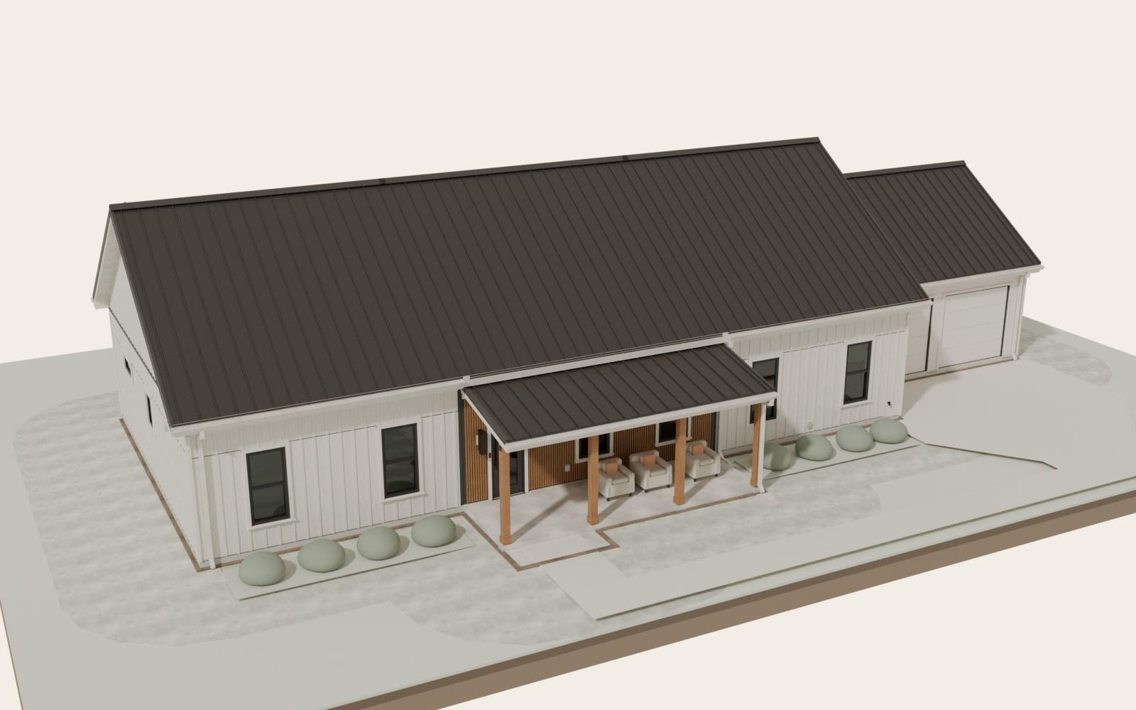 3D model of The Stones, 2,234 sq ft · 3 beds · 2.5 baths