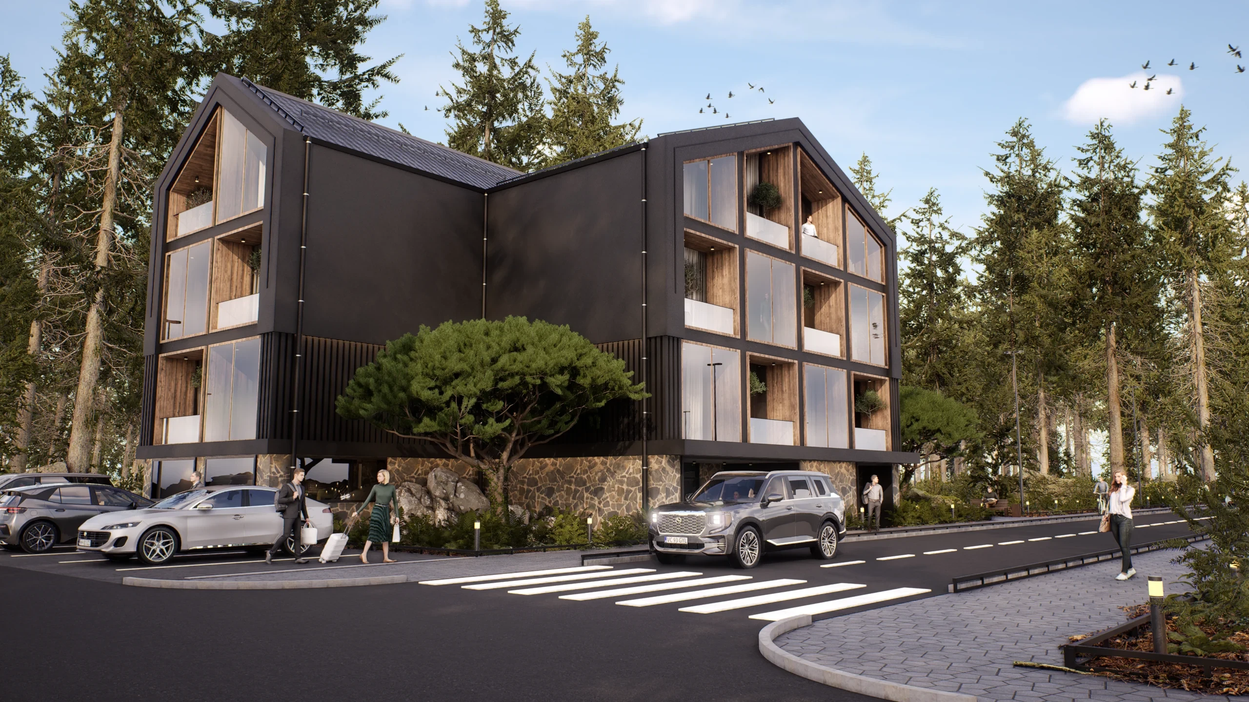 The Forest Hotel showroom open on a laptop